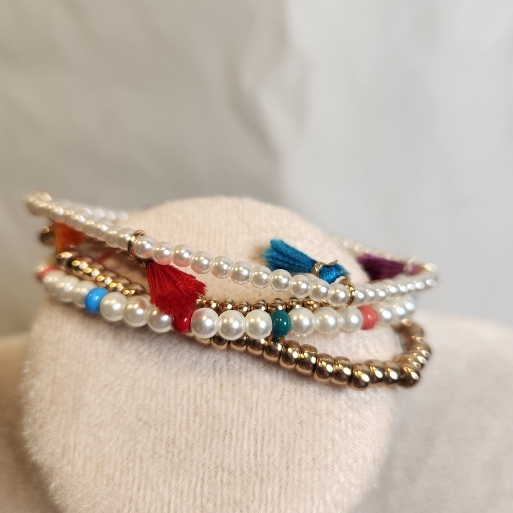 ON 34th Stretch Beaded Bracelet Set